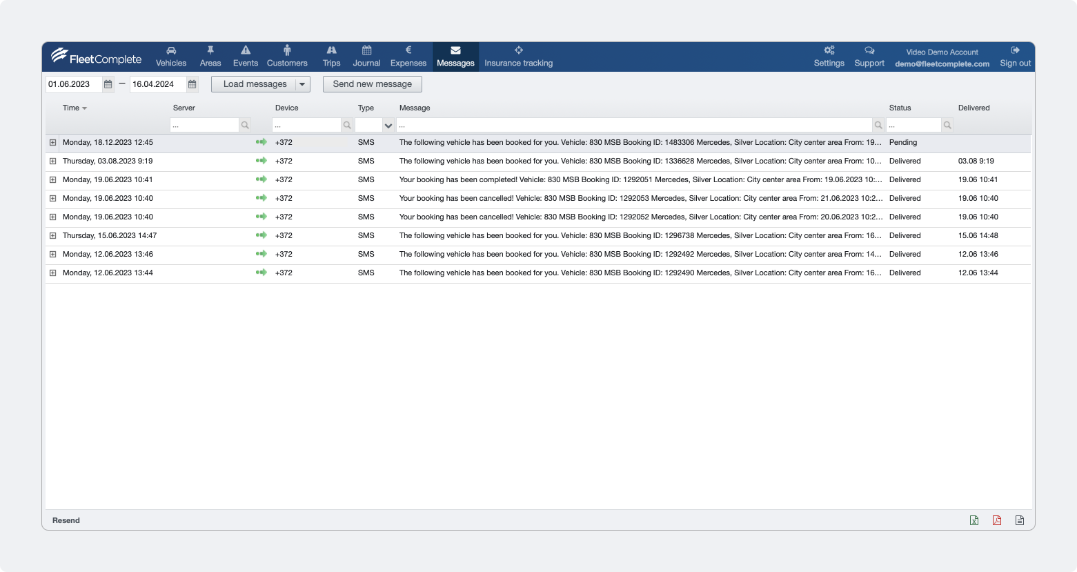 FCPlus Messages module